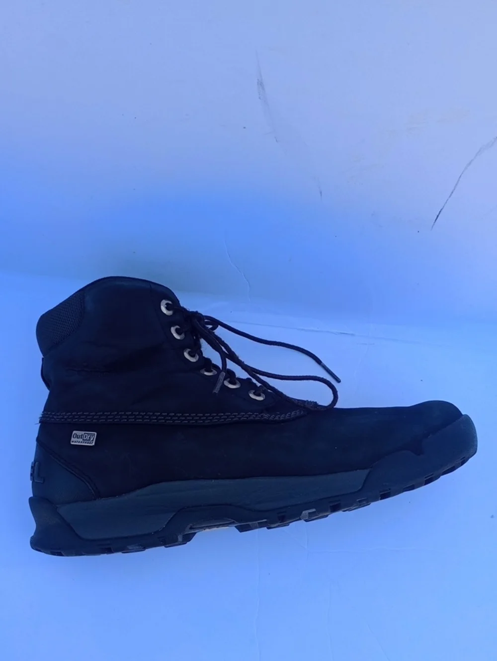 Sorel Paxson 6IN Outdry Hiking Boots Black Nubuck Leather Size 10.5 Waterproof